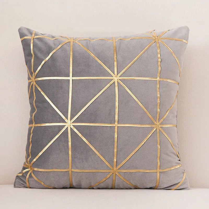Housse de Coussin Velours Lux GOJA Grey