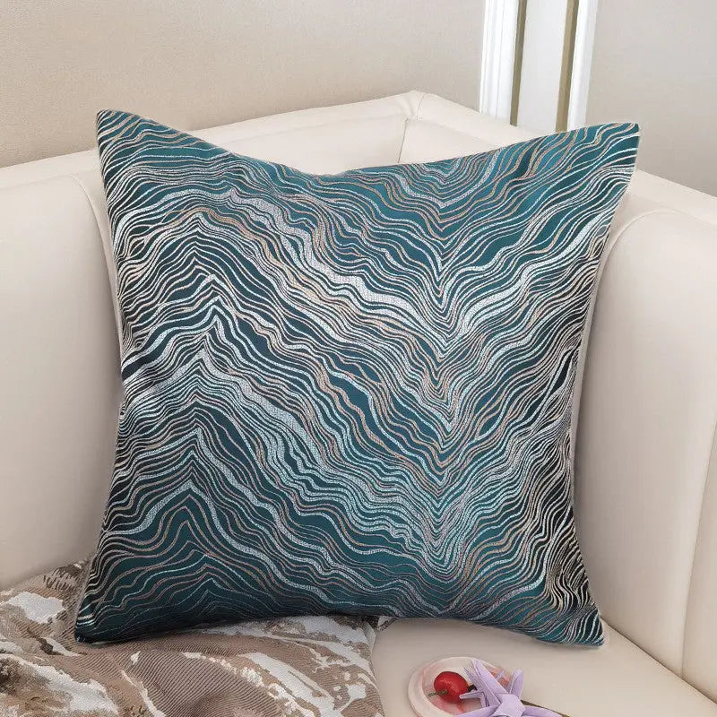 Housse de Coussin Velours Nordic BLUVEL Lake blue-3045cm without core