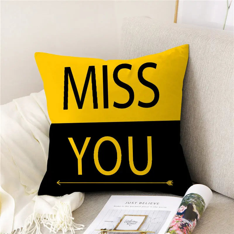 Housse de Coussin Velours PEACHE 12style-40x40cm