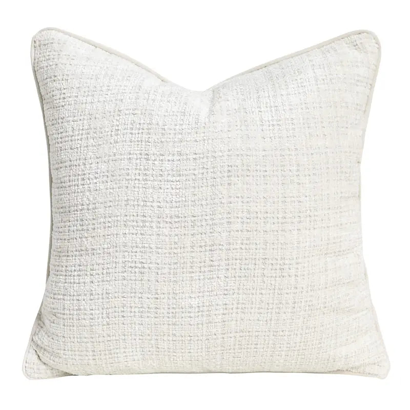 Housse de Coussin Velvet Carré LINARA Beige square pillow-With core