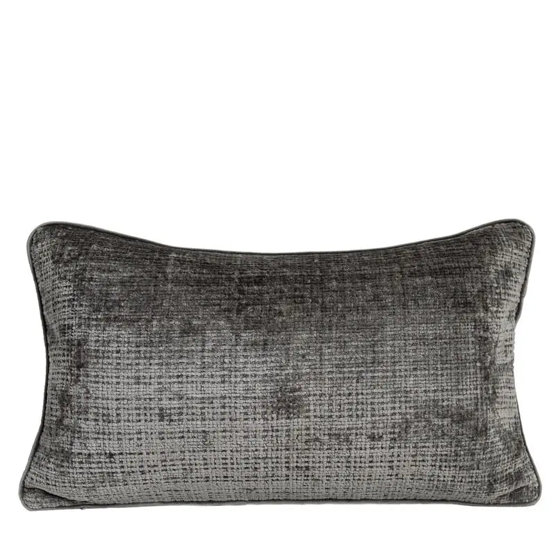 Housse de Coussin Velvet Carré LINARA Grey coffee waist pillow-Without core
