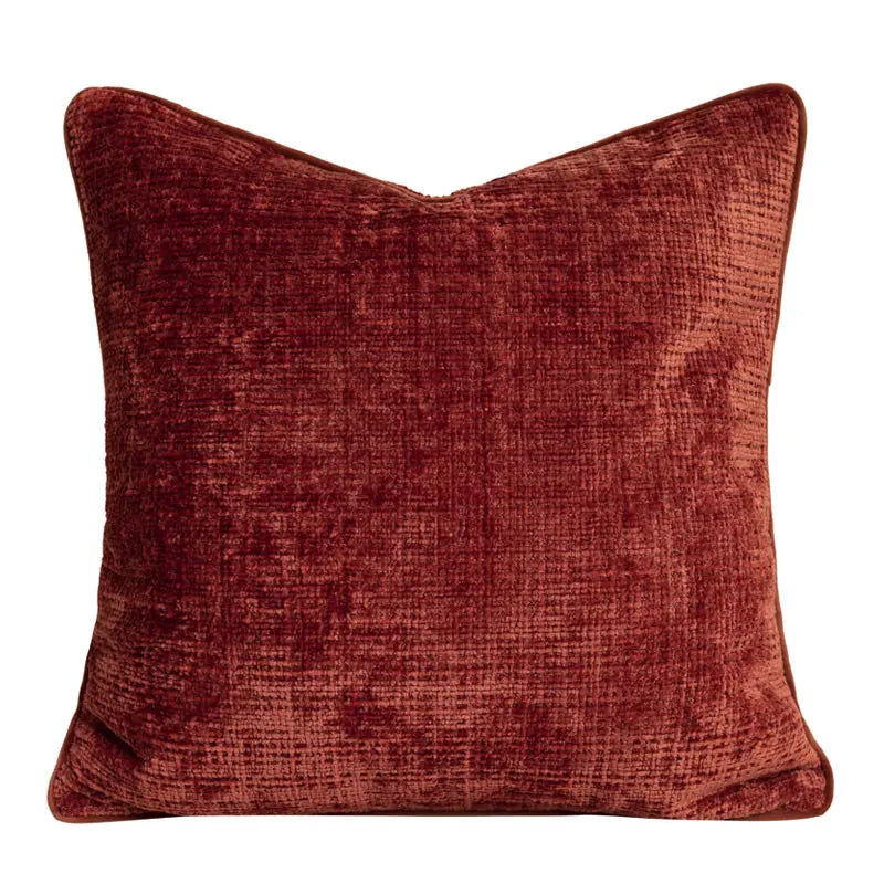 Housse de Coussin Velvet Carré LINARA Orange square pillow-Without core
