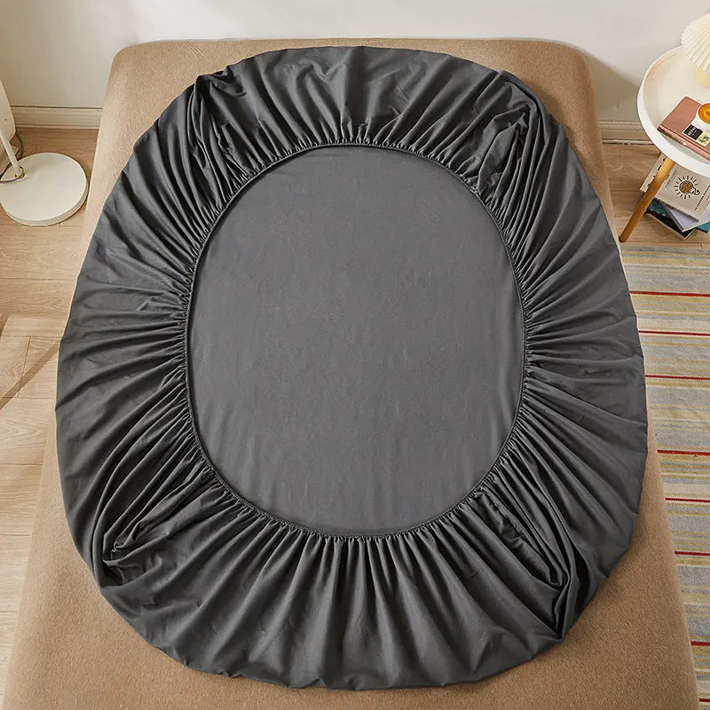 Housse de Matelas Coton Imprimé SANDEL Dark Gray-100cmX200cmX10CM