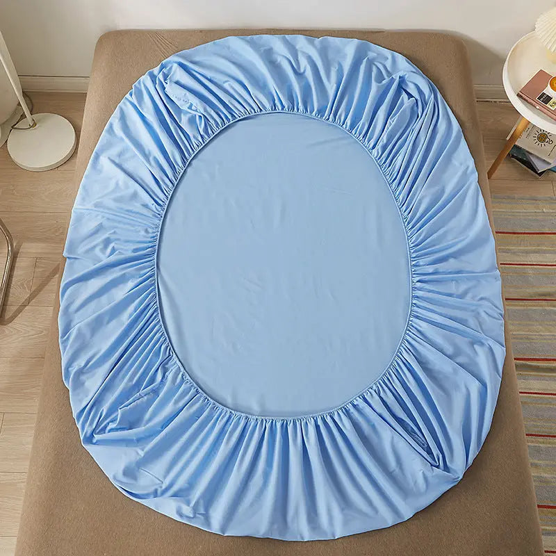 Housse de Matelas Coton Imprimé SANDEL Blue-150cmX190cmX10CM
