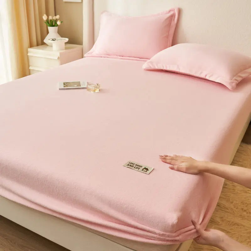 Housse de Matelas Moderne MilkFLUX Milk Fiber Pink-120x200 Single Bed