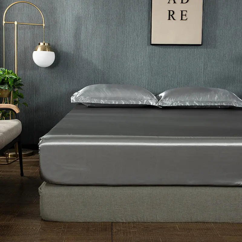 Housse de Matelas Polyester Moderne PROTECTIO Silver grey-180X200cm