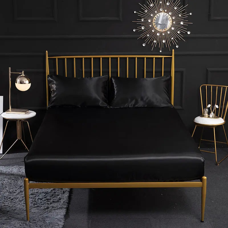 Housse de Matelas Soie Quilting SERENA Black-99x190x35cm