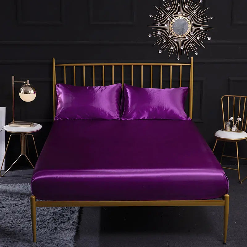Housse de Matelas Soie Quilting SERENA Purple-99x190x35cm