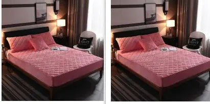 Housse de Matelas Velours Moderne VELOXA Warm Jade-180cmx 220cm set