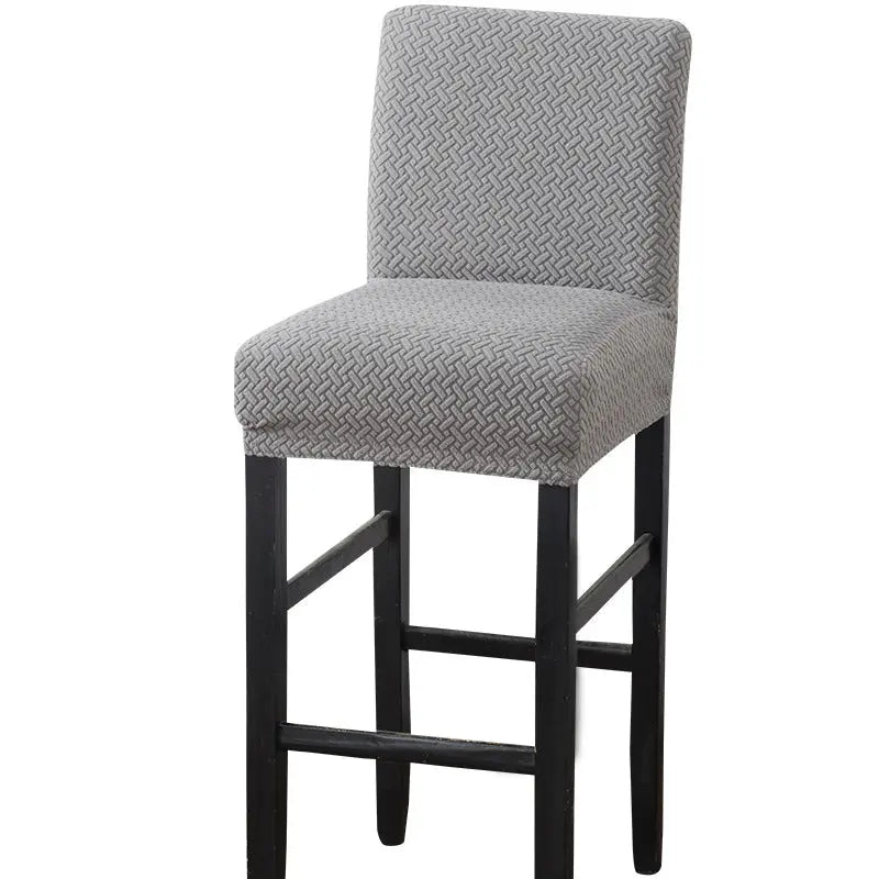 Housse de Tabouret Extensible TWINEL Grey-39x35CM