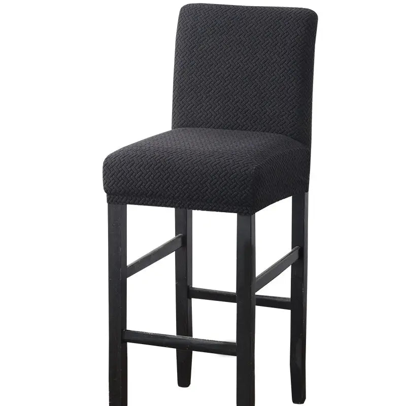 Housse de Tabouret Extensible TWINEL Black-39x35CM
