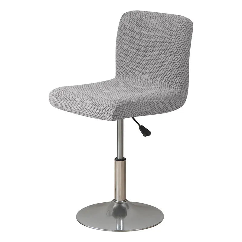 Housse de Tabouret Extensible **JACQUO** Medium Gray-Short Back