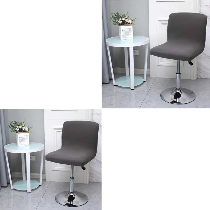 Housse de Tabouret Moderne ARVILO Dark Grey-2PCS