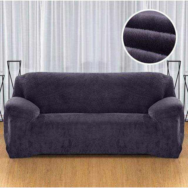 Détail élastique maintien housse canapé velours VELOURS sous le siège du canapé