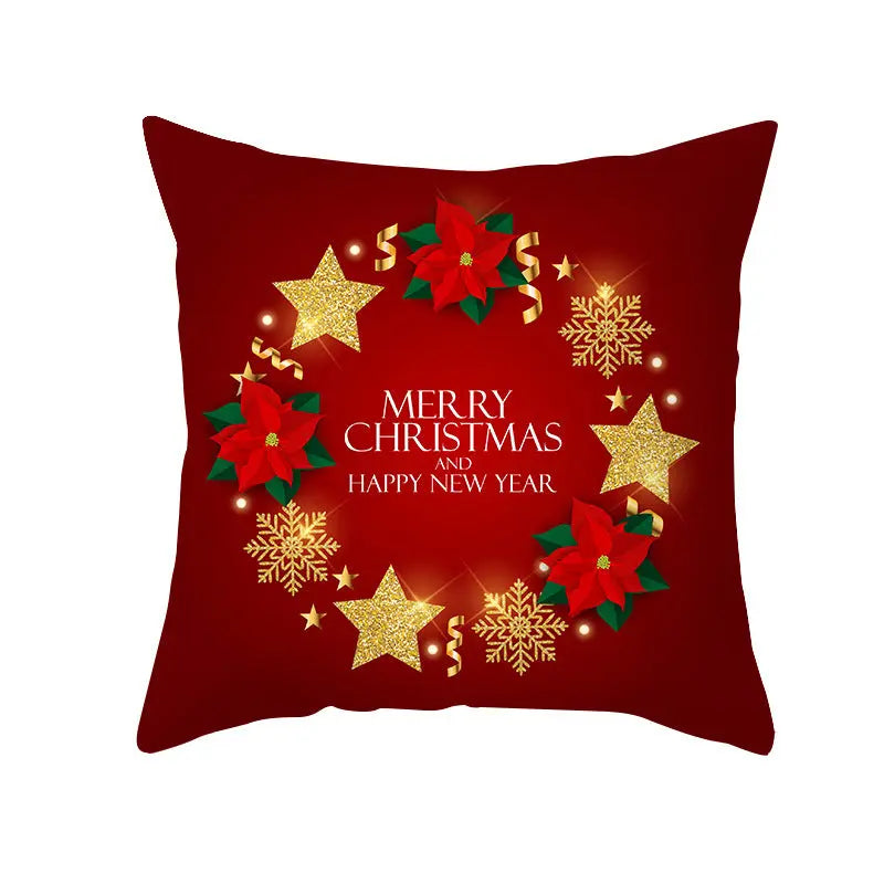 Housse de coussin Noël Moderne CLAUSY D-45x45cm