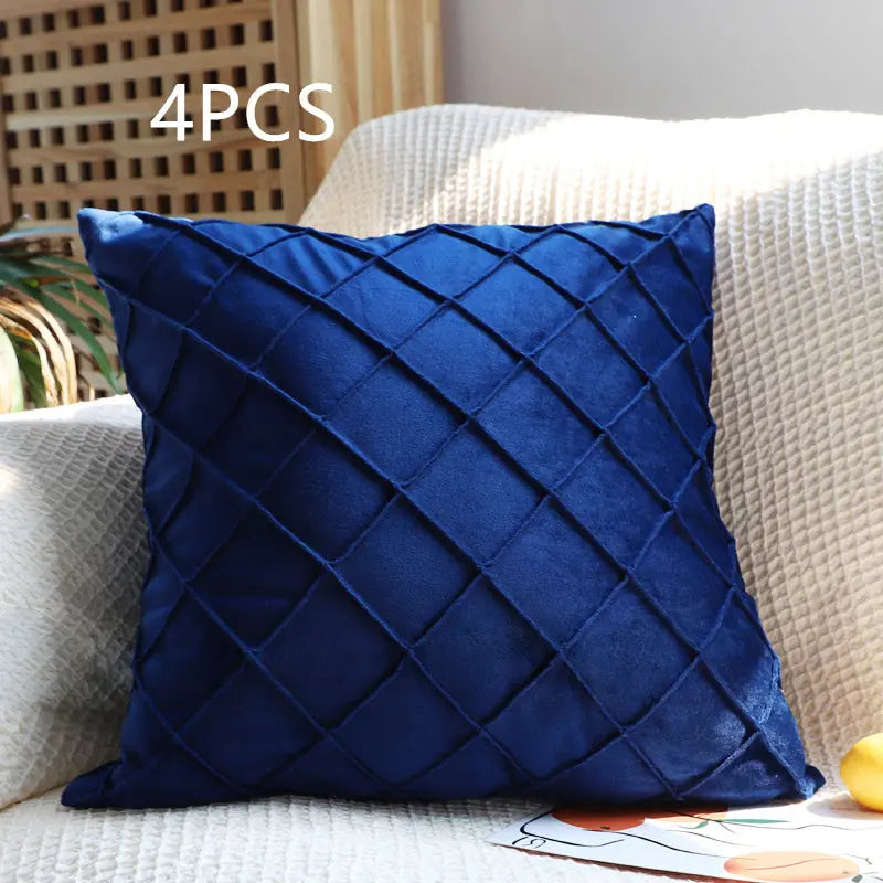 Housse de coussin Velours Rhombus CUVEX D34-30x50cm-4pcs