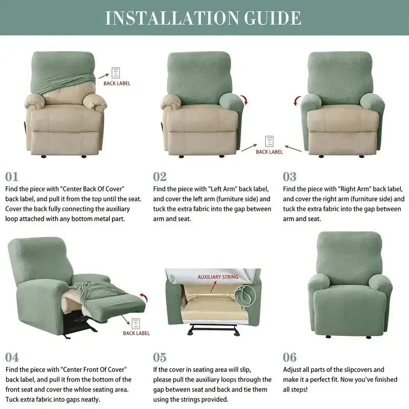 Housse fauteuil relax extensible LIVARO Housse de France