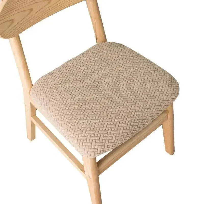 Housse assise chaise jacquard JACQURA vert - touche de couleur naturelle fraîche