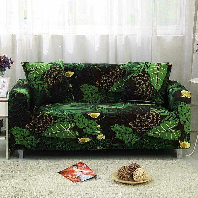 Housse canapé MAGIC SOFA 4 places extensible, salon familial bien décoré