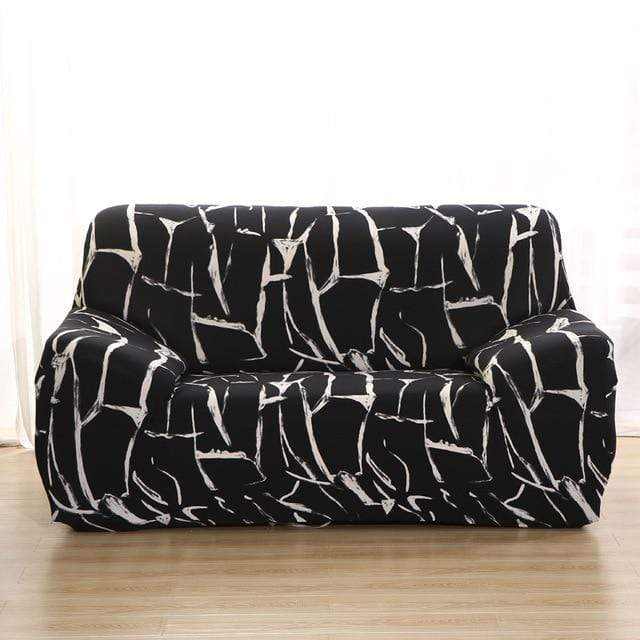 Housse de canapé extensible MAGIC SOFA - transformation avant après canapé usé
