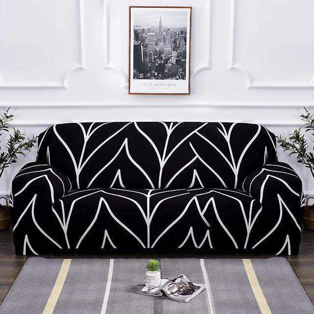 Housse canapé MAGIC SOFA 1 place imprimée extensible, fauteuil salon moderne