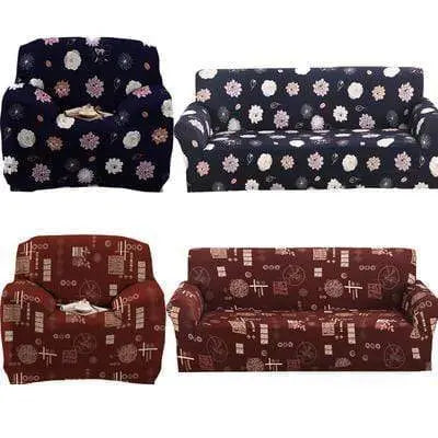 Housse canapé imprimée MAGICTIF motif géométrique - protection waterproof anti-taches