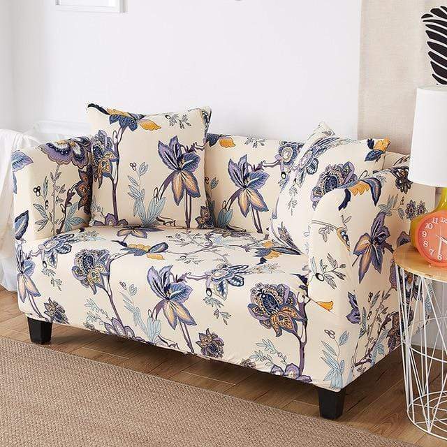 Vue de dessus housse canapé MAGICTIF hydrofuge - motifs imprimés tendance deco