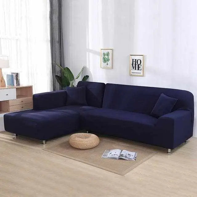 NAVY - Housse extensible pour canapé d'angle - Housse De France