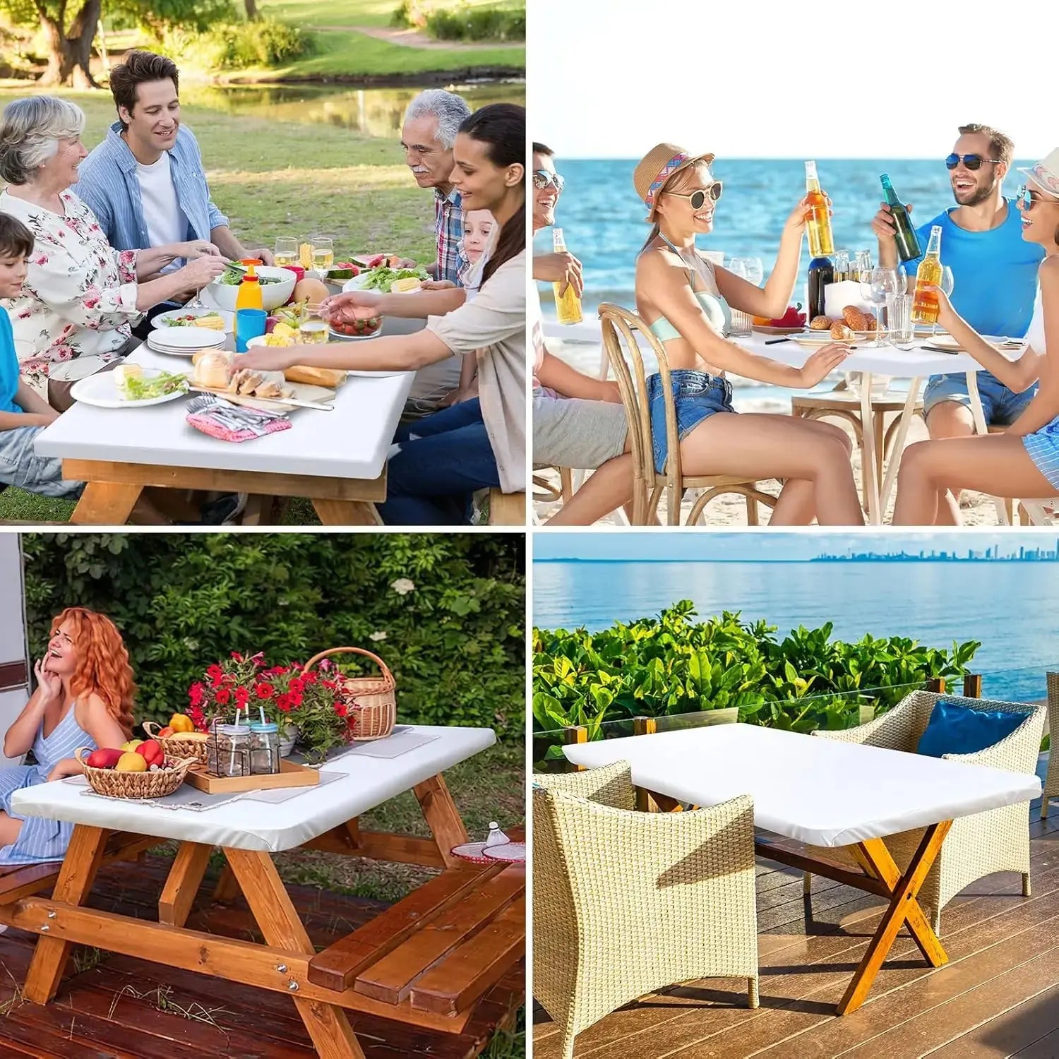 Nappe Table Mange Debout Extensible POLYSPAND Housse de France