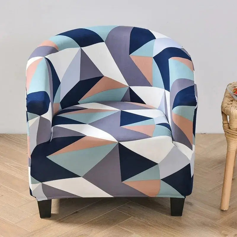 Housse fauteuil club floral SOLVIA
