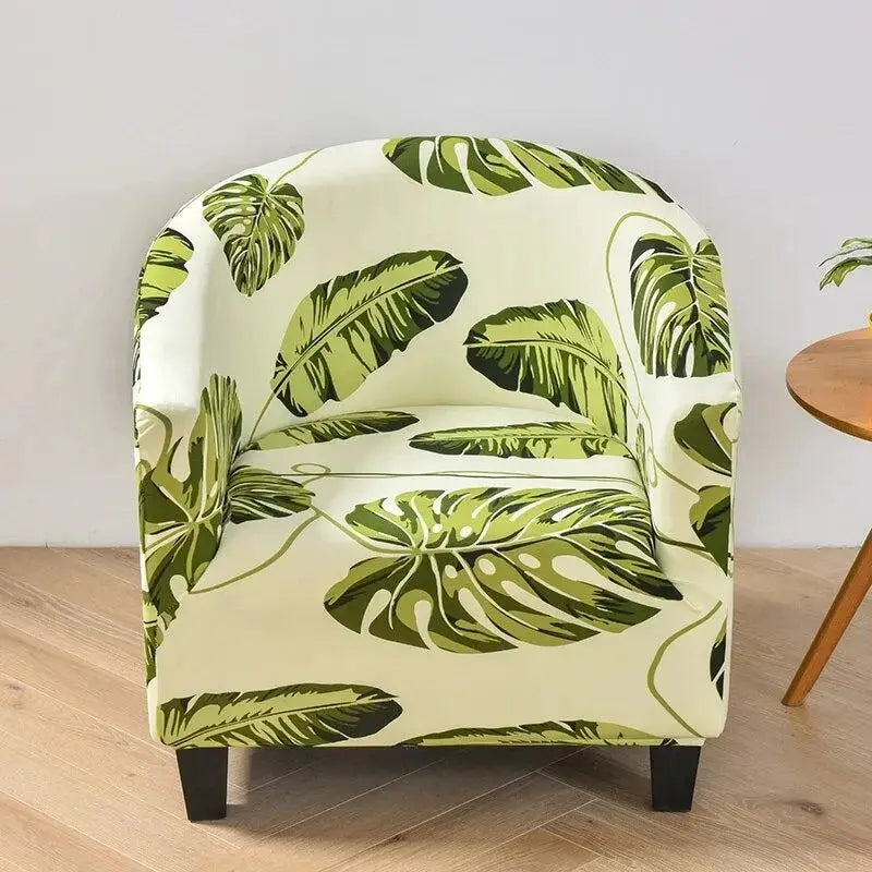 Housse fauteuil club floral SOLVIA