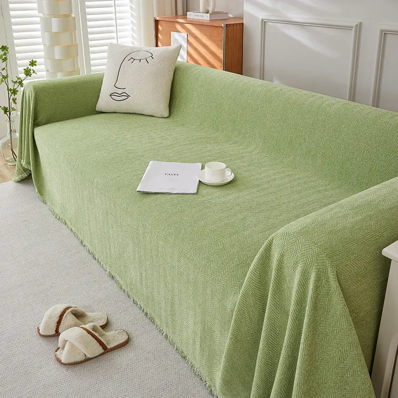 Plaid Canapé Antitache ERENIX Avocado Green-90×90cm