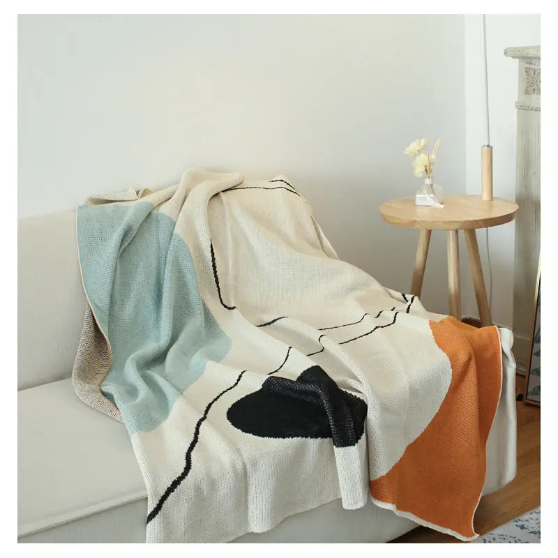Plaid Canapé Geometric Nordic TASSILO Art blanket3-130X160cm