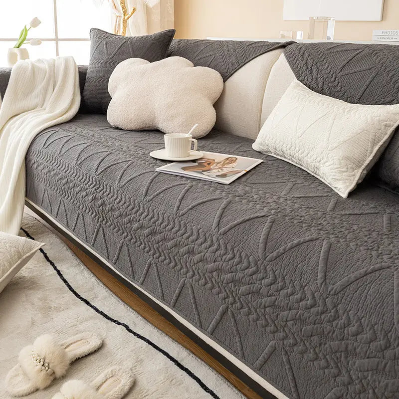 Plaid Canapé Moderne Antidér Glora Leisurely dark grey-90x120cm