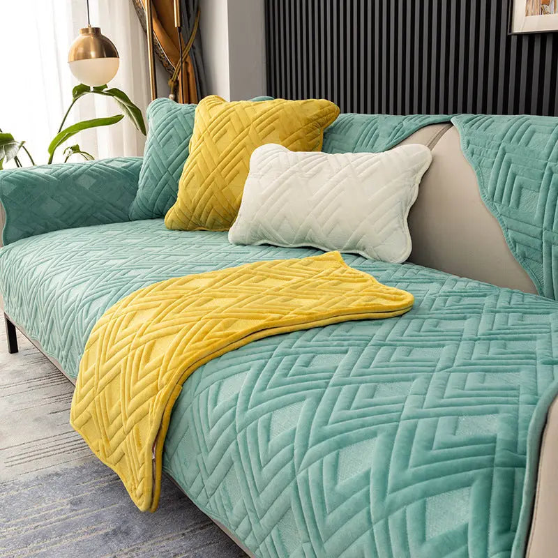 Plaid Canapé Moderne BANAPLU Diamond Lake Green-90x120CM