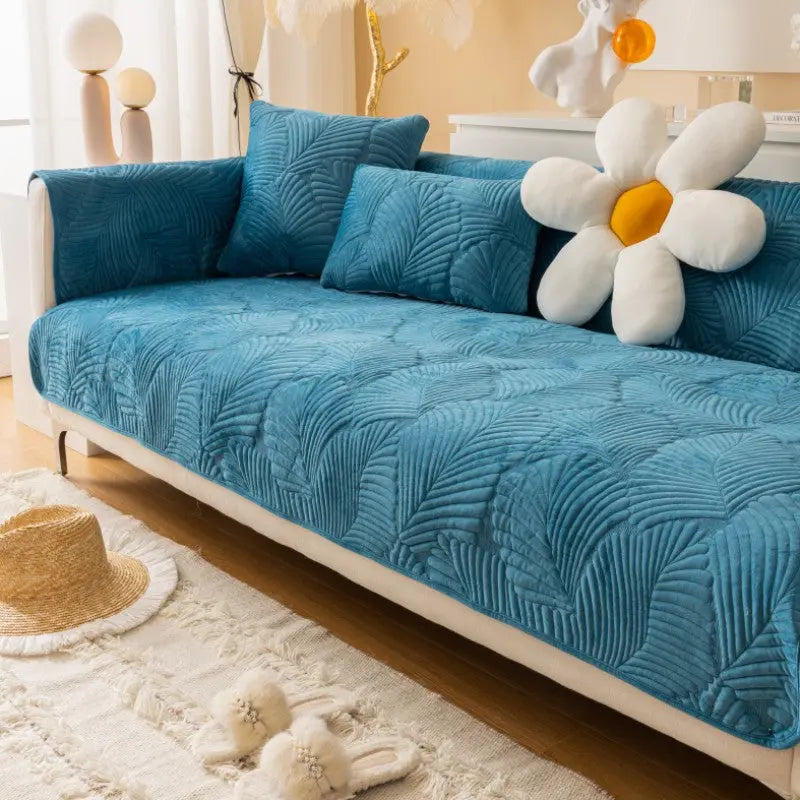 Plaid Canapé Moderne Luxe NORDA Sapphire Blue-90X120cm