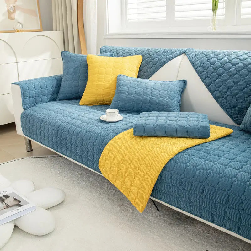Plaid Canapé Moderne VELICI Light Blue-70x70CM