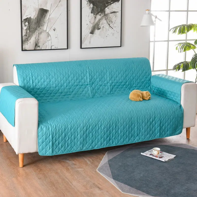Plaid Canapé Moderne VIVADOW Lattice sofa cover mint green-Single 55x196