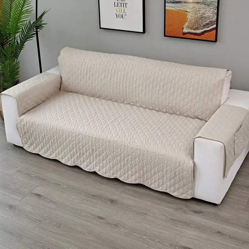 Plaid Canapé Moderne VIVADOW Upgraded sofa cover white-Three people 190x196