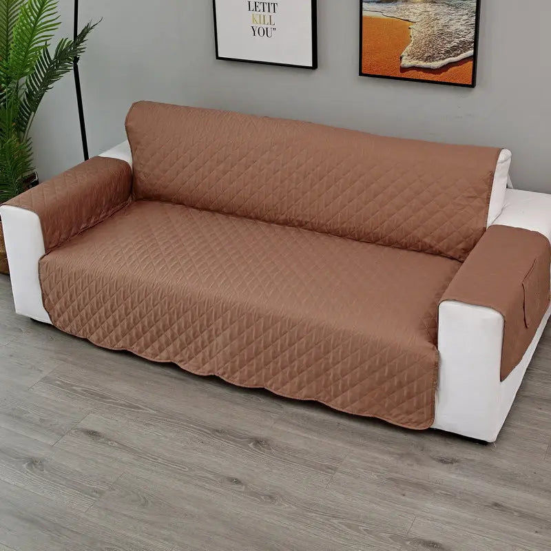 Plaid Canapé Moderne VIVADOW Upgraded sofa cover khaki-Double 130x196