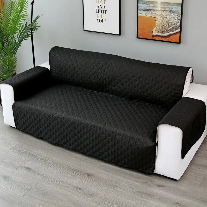 Plaid Canapé Moderne VIVADOW Upgraded sofa cover black-Single 55x196