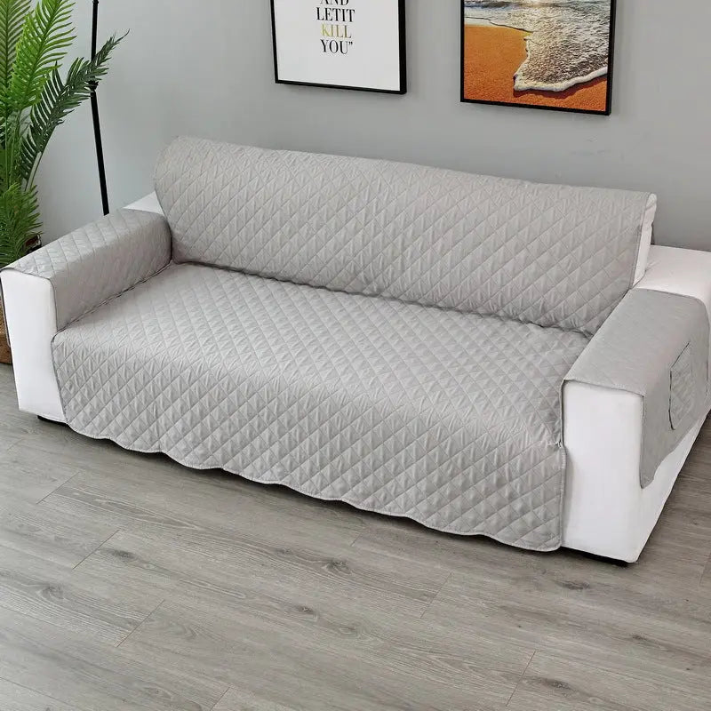 Plaid Canapé Moderne VIVADOW Upgraded sofa cover grey-Three people 190x196