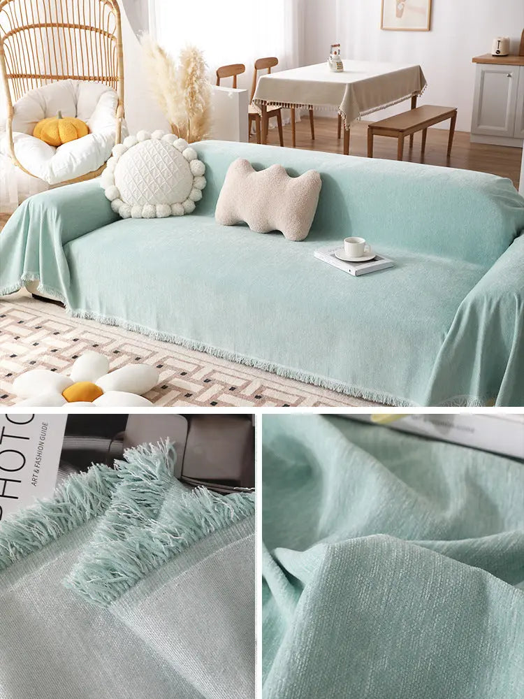 Plaid Canapé Multifonctionnel JUNEQ Yb Youyun Mint Green-180x130cm