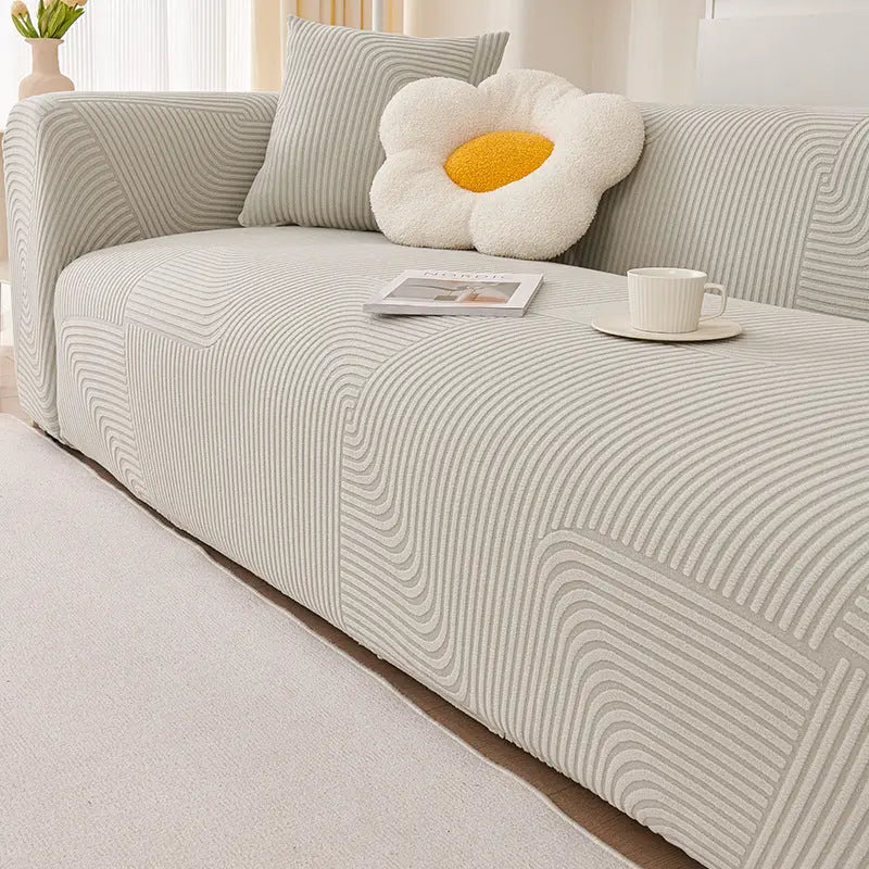 Plaid Canapé Velours SOFANOVA Cloud Stream Light Gray-145to185cm