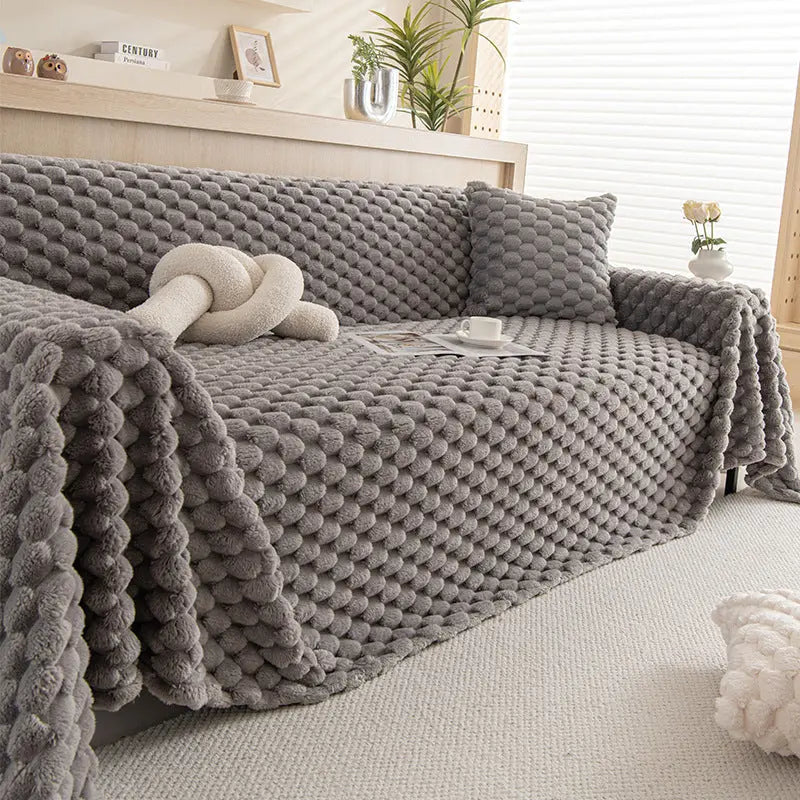 Plaid Canapé Antidérapant LUMIRA TM Warm Core Gray-180x280cm