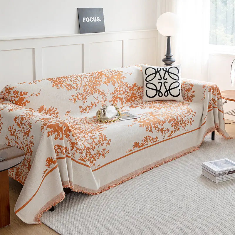 Plaid Canapé Antidérapant SOFIPO Yb Bayberry Orange-180x130cm