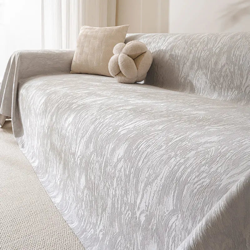 Plaid Canapé Chenille Élégance CREAMIX Gray-180X340cm