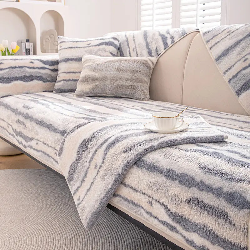 Plaid Canapé Doux FranceVogue Haze Blue-90X320