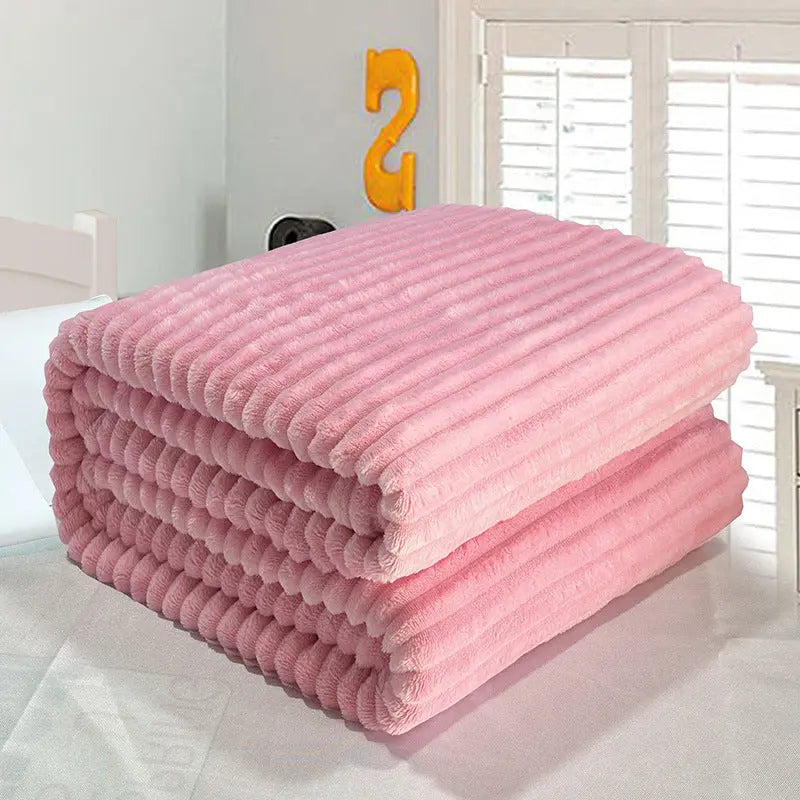 Plaid Canapé Doux LISA Pretty Girl Pink-150cmX200cm Single Blanket