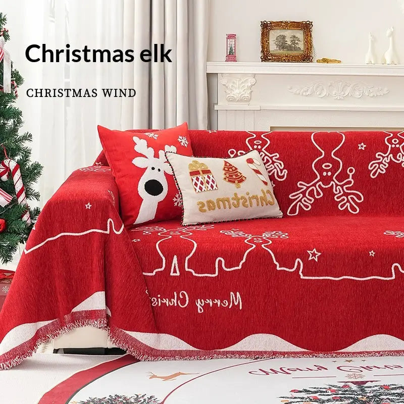 Plaid Canapé Géométrique Chenille NOLENA Elk-180x260